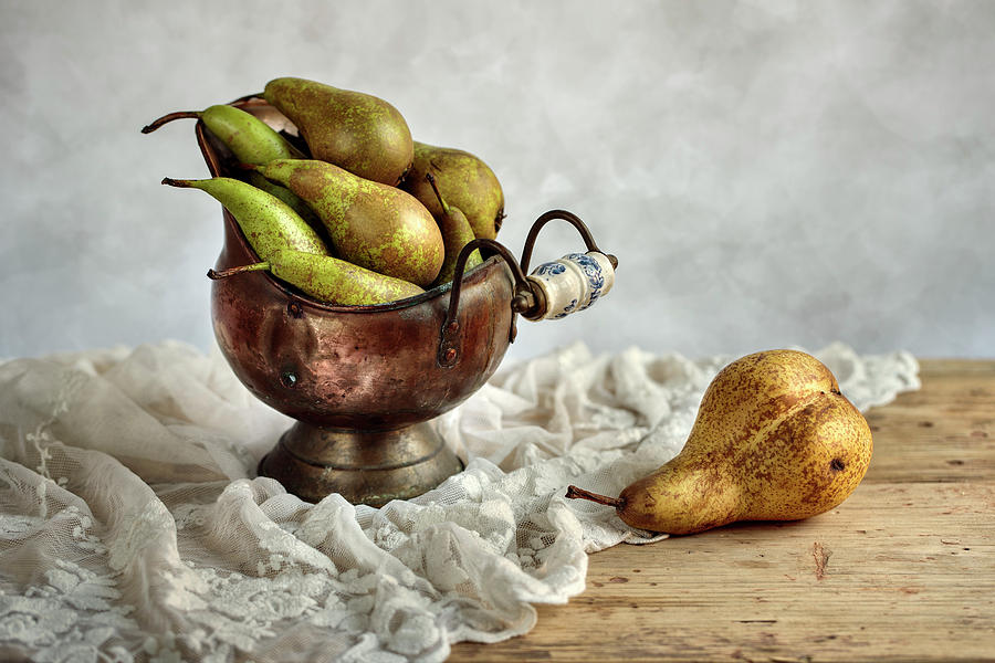 Still Life Photograph - Still-Life with Pears #1 by Nailia Schwarz