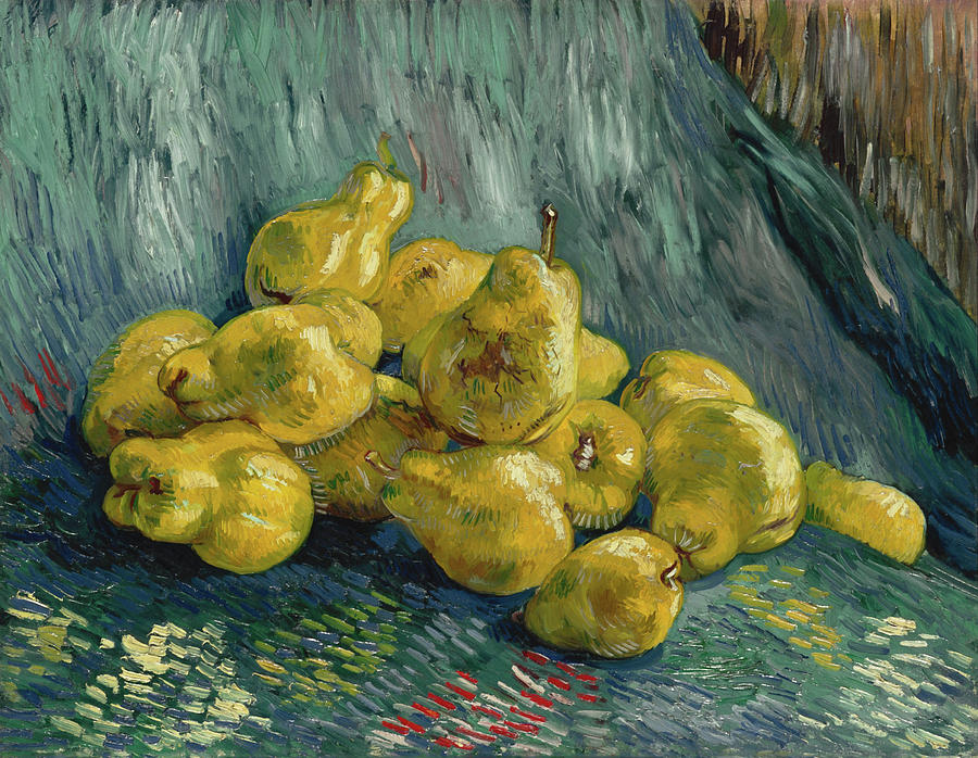 Still Life with Quinces #1 Painting by Vincent van Gogh