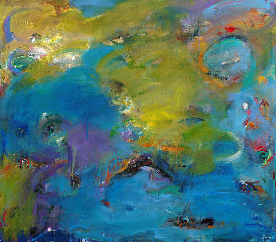 Abstract Expressionistic Painting - Still Waters Run Deep #1 by Johnathan Harris