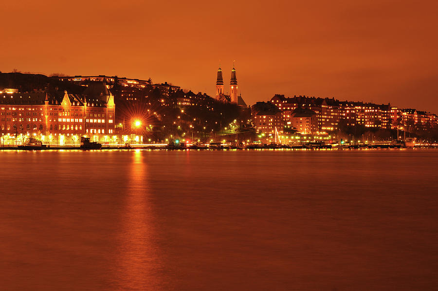 Stockholm, Sweden at night #1 Photograph by Lucian Milasan - Pixels