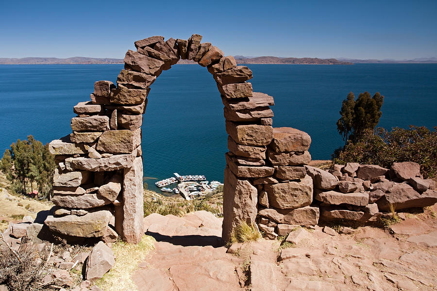 Stone Arch Of Taquile Island Photograph