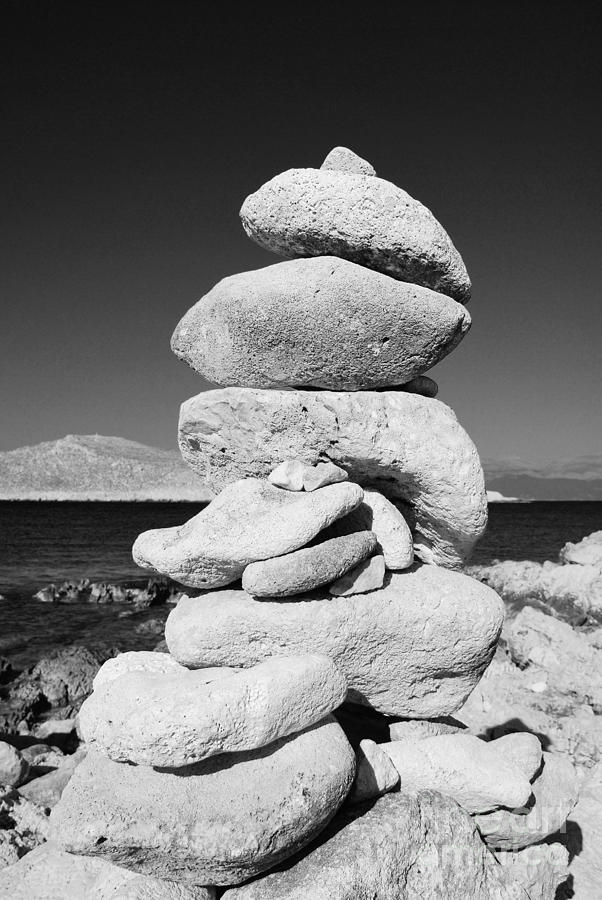 Stone tower on Halki island #1 Photograph by David Fowler
