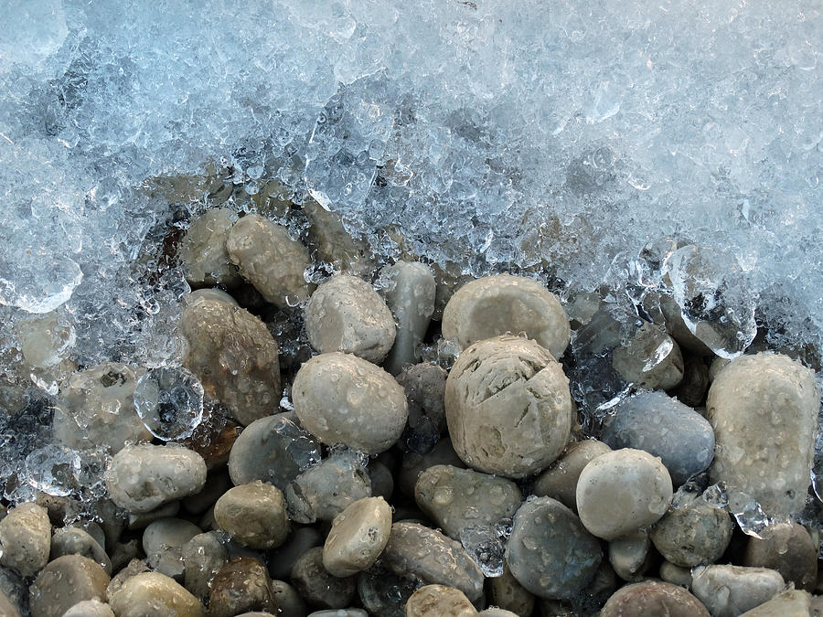 Stones and Ice #1 Photograph by David T Wilkinson