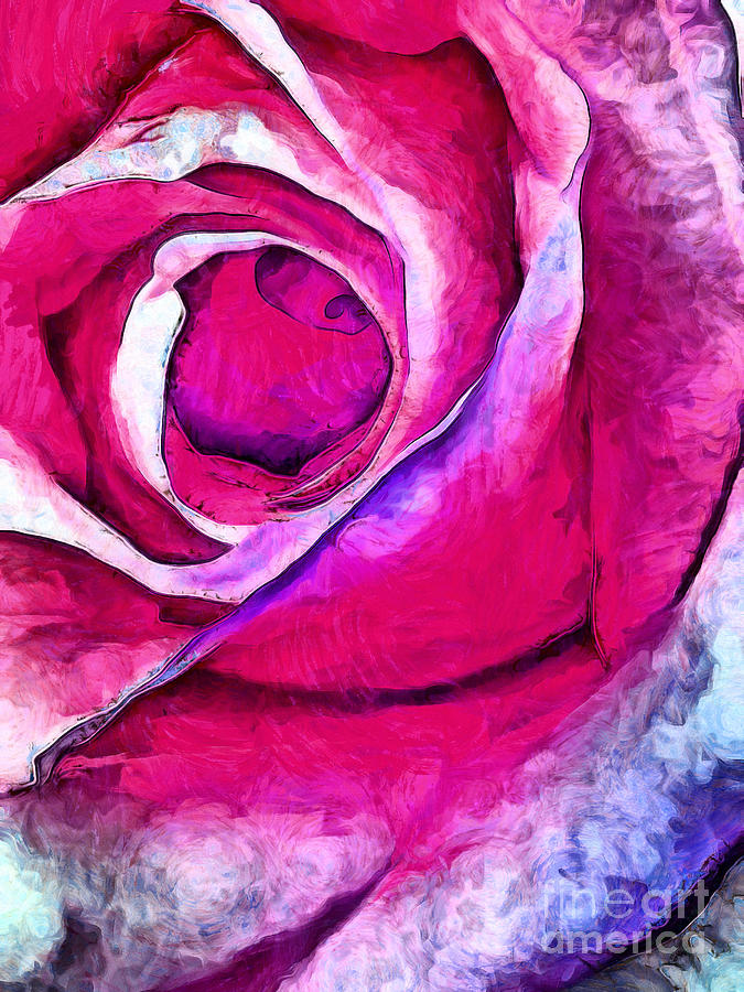 Stop And Smell The Roses #1 Digital Art by Krissy Katsimbras