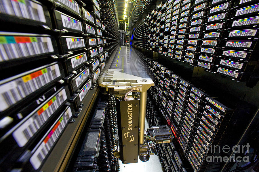 Storagetek Robotic Tape Storage #2 Photograph by Science Source