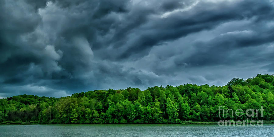 Storm Clouds over Lake #1 Photograph by Thomas R Fletcher