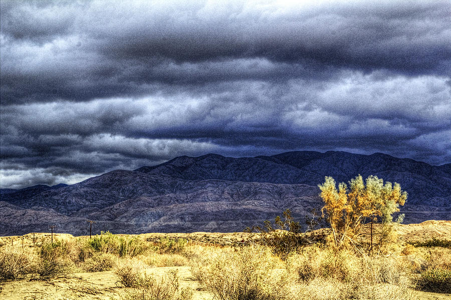 Storm Clouds over the Mohave Desert 02 Photograph by Roger Passman