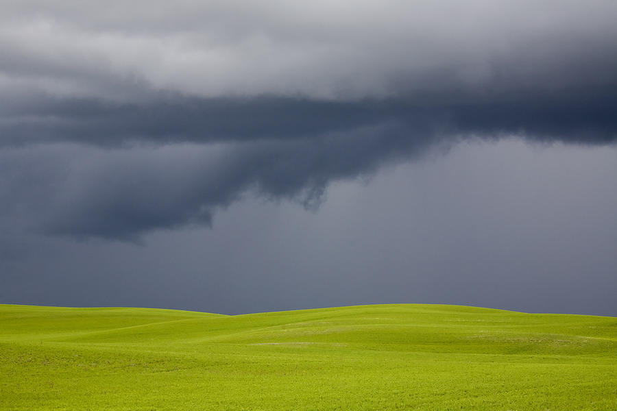 Nature Photograph - Storm Clouds Saskatchewan #1 by Mark Duffy