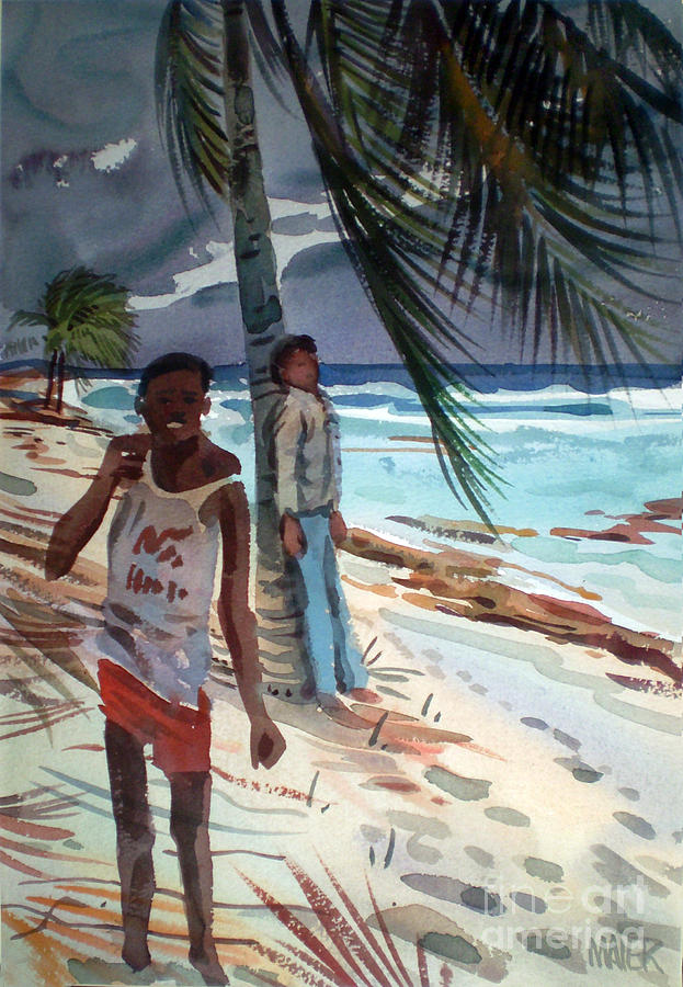 Carribean Painting - Storm Jitters by Donald Maier