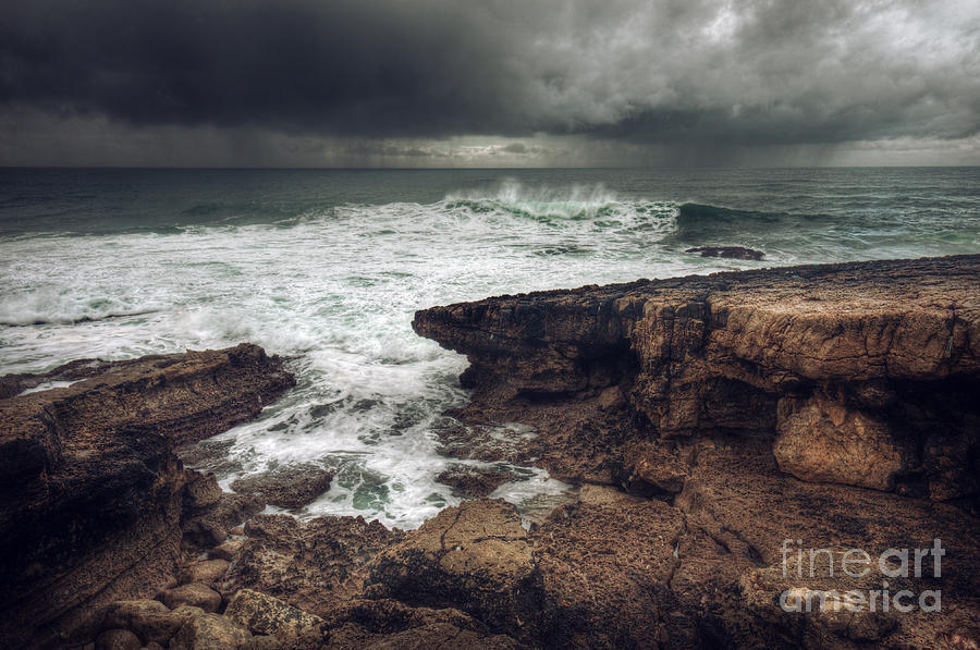 Stormy Seascape #1 Photograph by Carlos Caetano