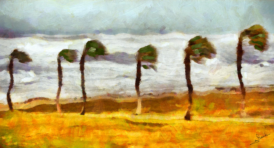 Stormy weather #2 Painting by George Rossidis