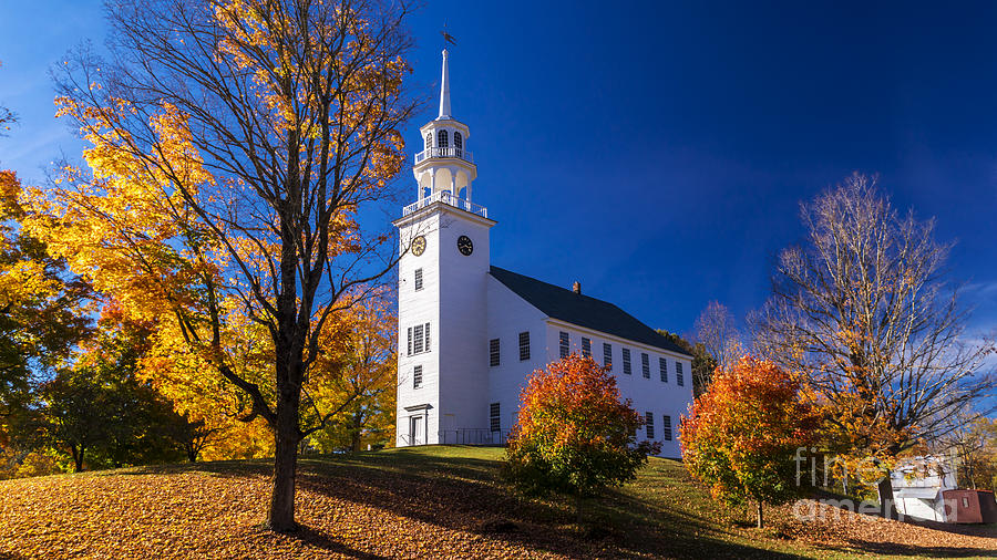 Strafford Meeting House #2 Photograph by Scenic Vermont Photography