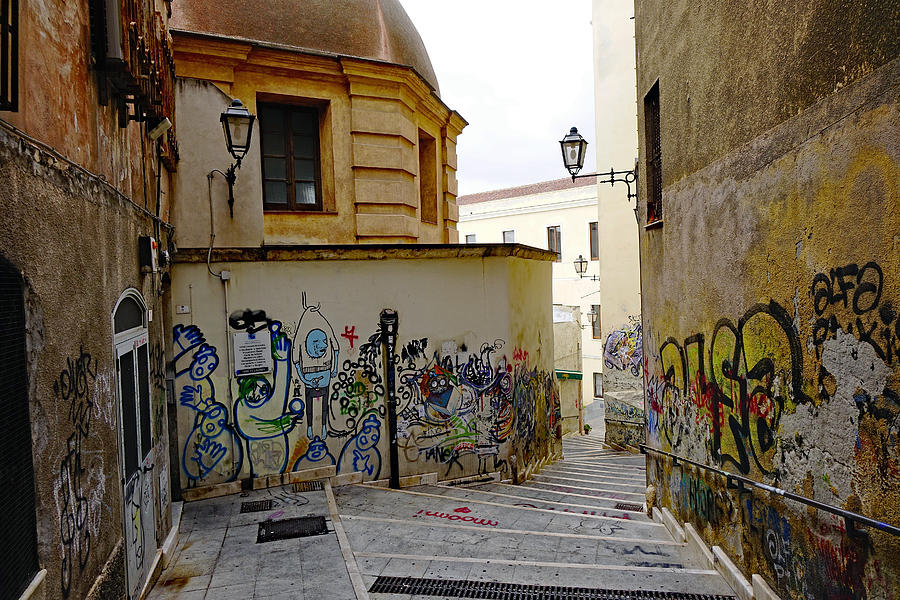 Street Art In Cagliari Sardinia #1 Photograph by Rick Rosenshein