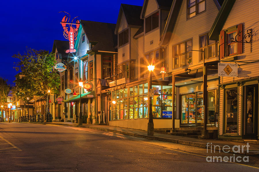 Streets of Bar Harbor #1 Photograph by Henk Meijer Photography