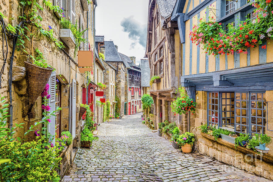 Streets of Dinan #1 Photograph by JR Photography