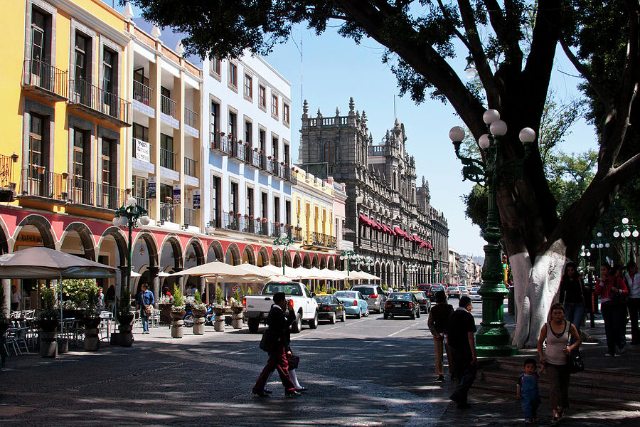 Streets of Puebla 5 #1 Photograph by Lee Santa