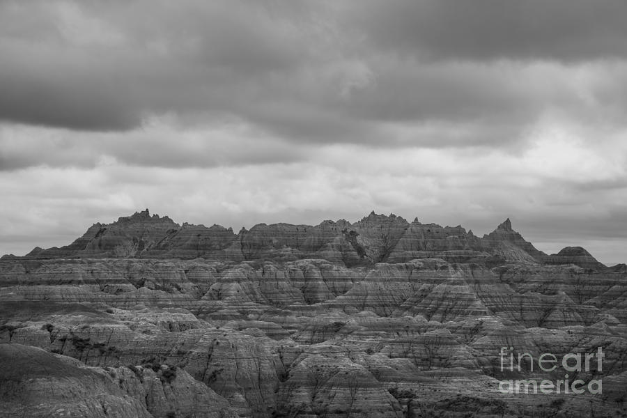 Striations Of Badlands  #1 Photograph by Michael Ver Sprill