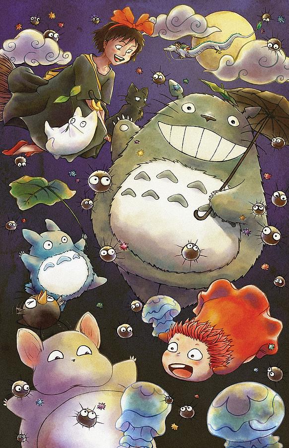 Moving Digital Art - Studio Ghibli 1 by Lobito Caulimon Moving Digital Art - Studio Ghibli 1 by Lobito Caulimon