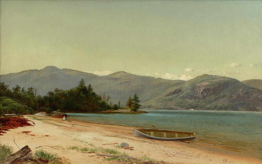 Study of Nature Painting by Lake George
