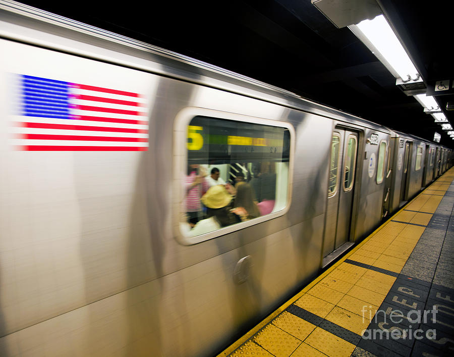 Rush Hour Movie Photograph - Subway #1 by Stuart Monk