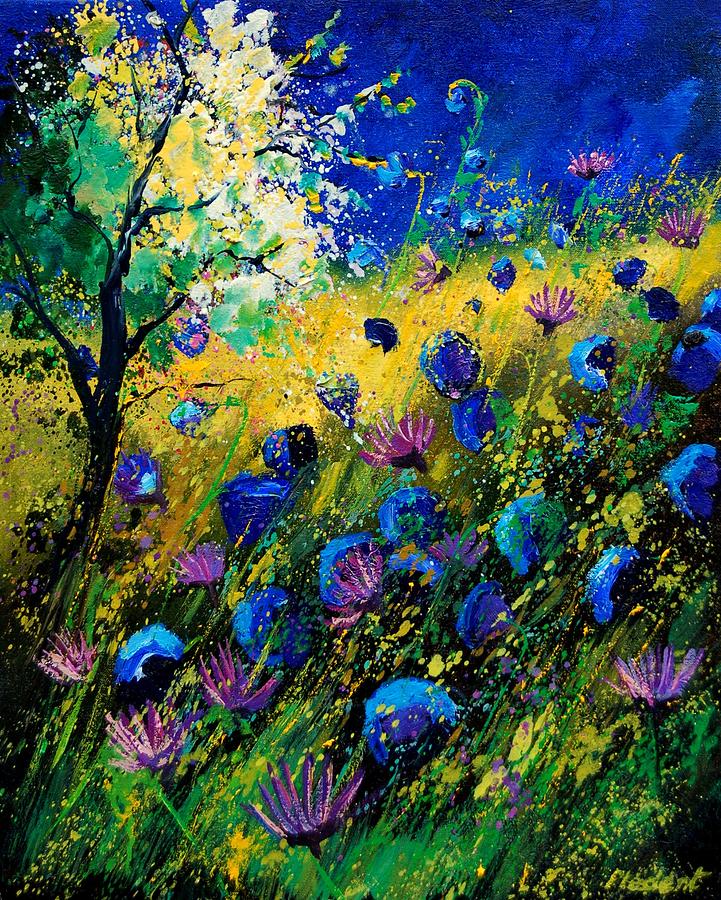 Poppy Painting - Summer 450208 by Pol Ledent