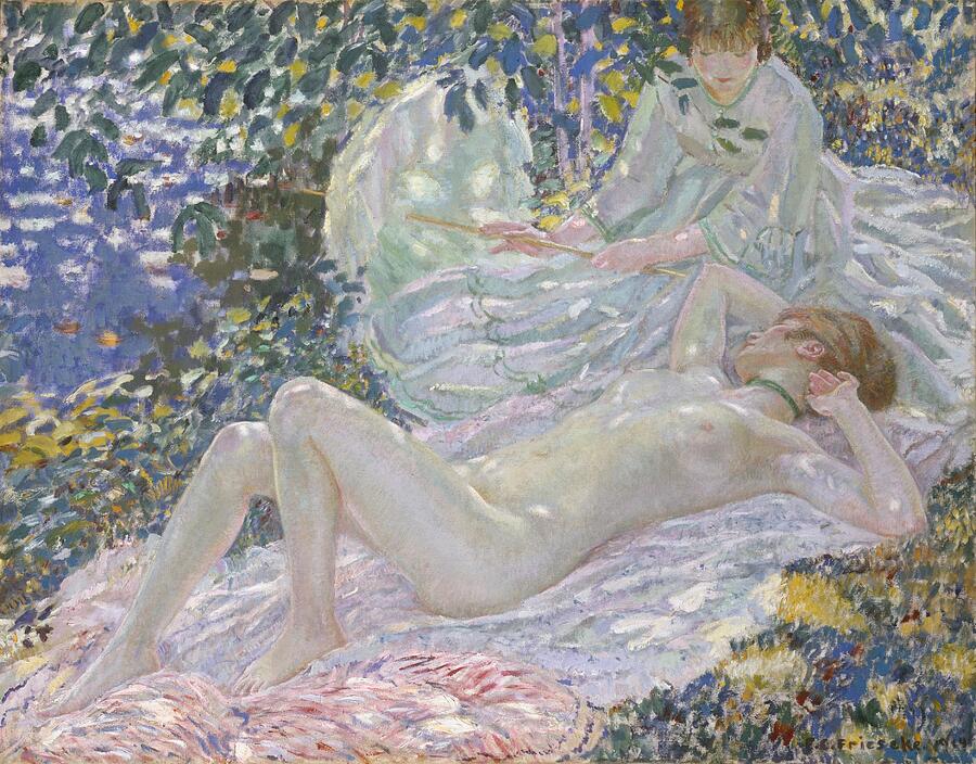 Summer, from 1914 Painting by Frederick Carl Frieseke