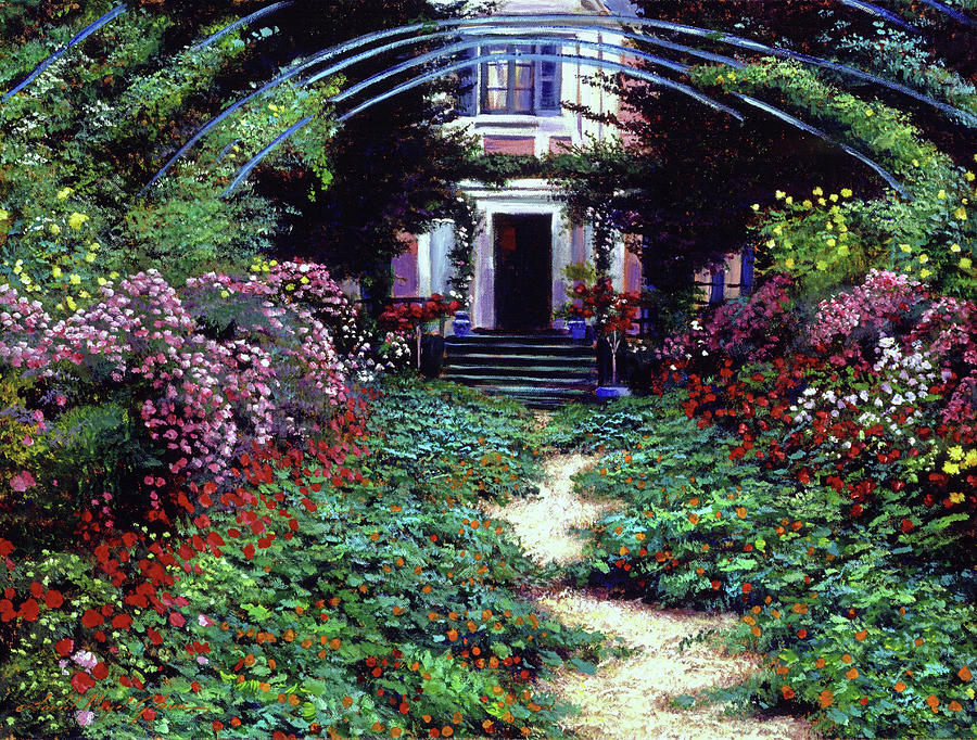 Summer In Giverny #1 Painting by David Lloyd Glover