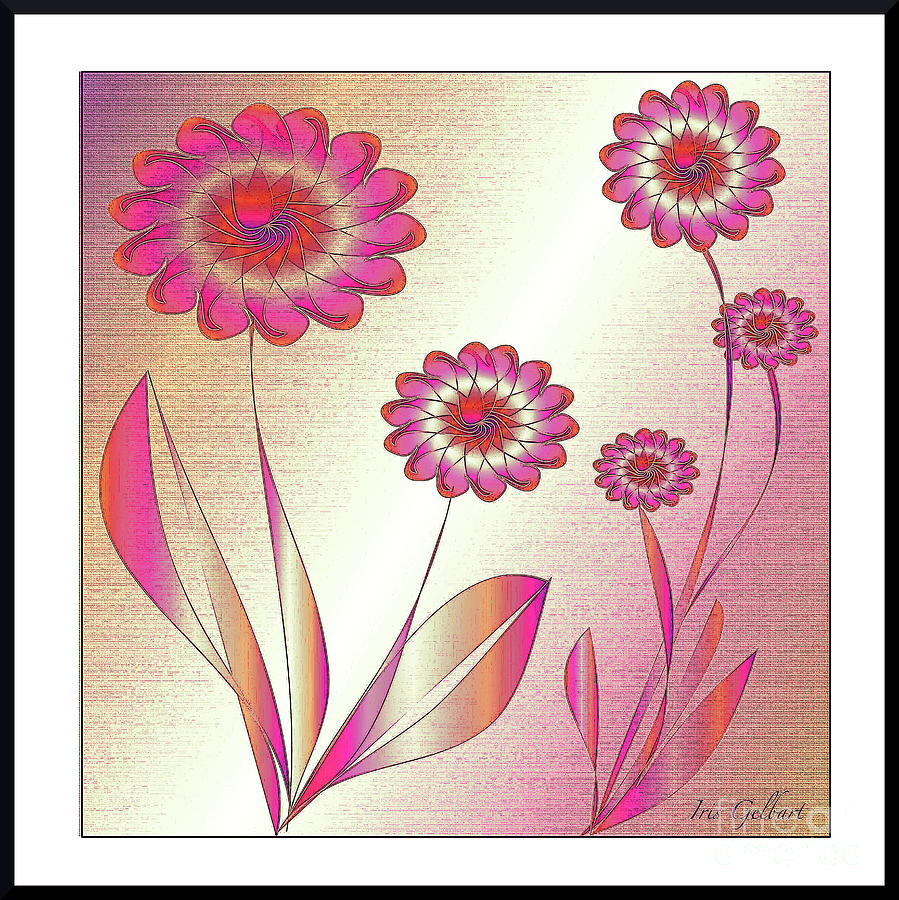 Flower Digital Art - Summer #1 by Iris Gelbart