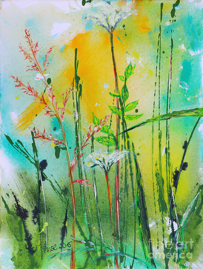 Summer Painting - Summer Meadow #1 by Jutta Maria Pusl