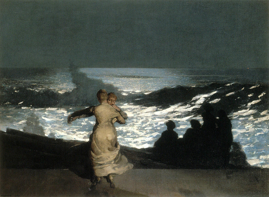 Summer Night Painting by Winslow Homer