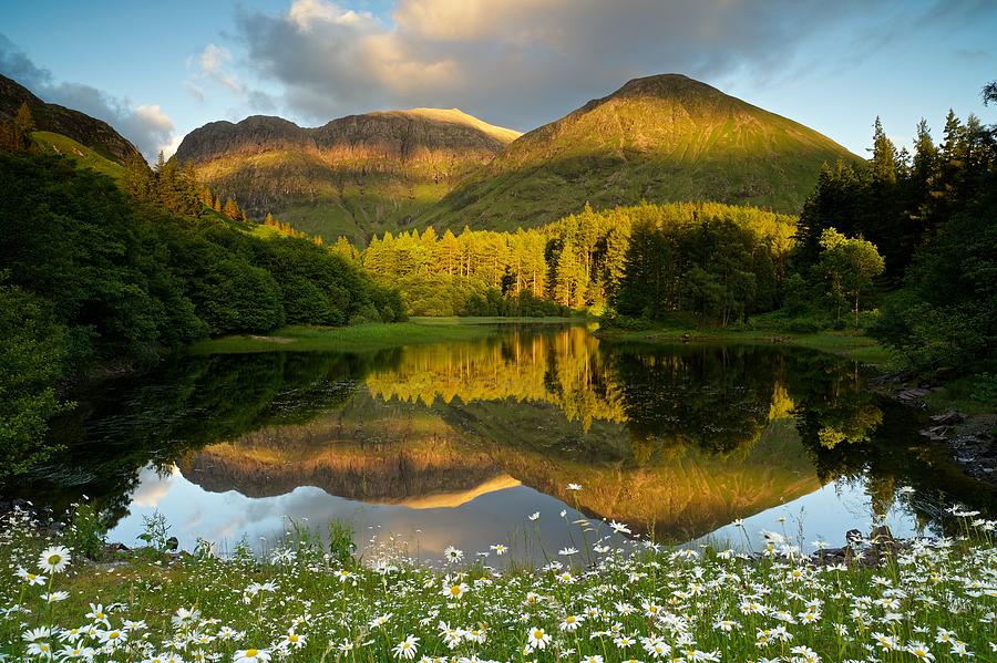 Summer reflections in Glencoe #1 Photograph by Stephen Taylor