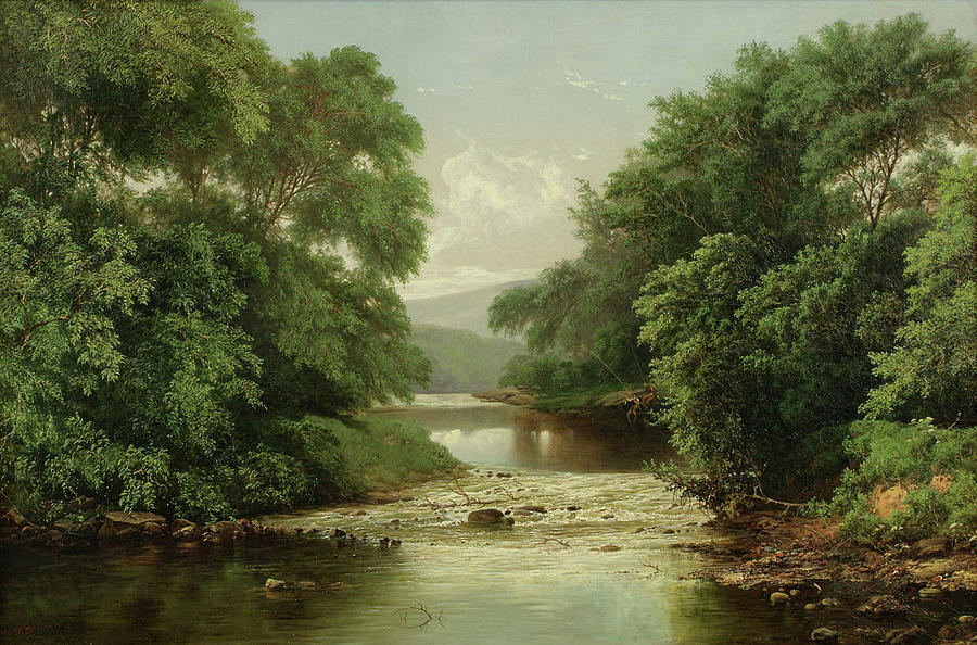 Summer Stream #1 Painting by William Mason - Fine Art America