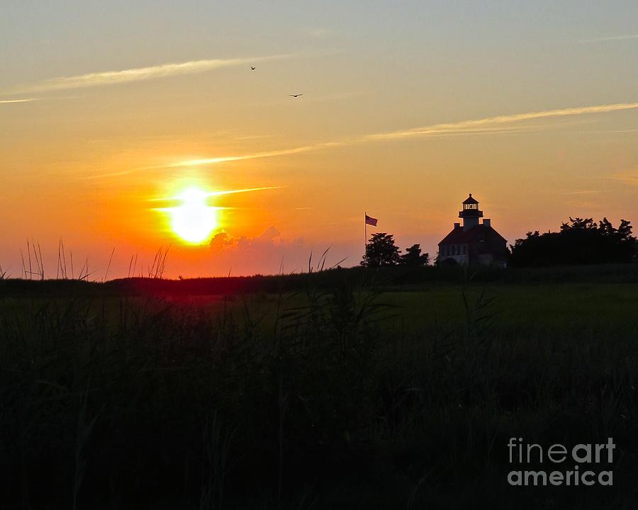 Summer Sunset at East Point Light #1 Photograph by Nancy Patterson
