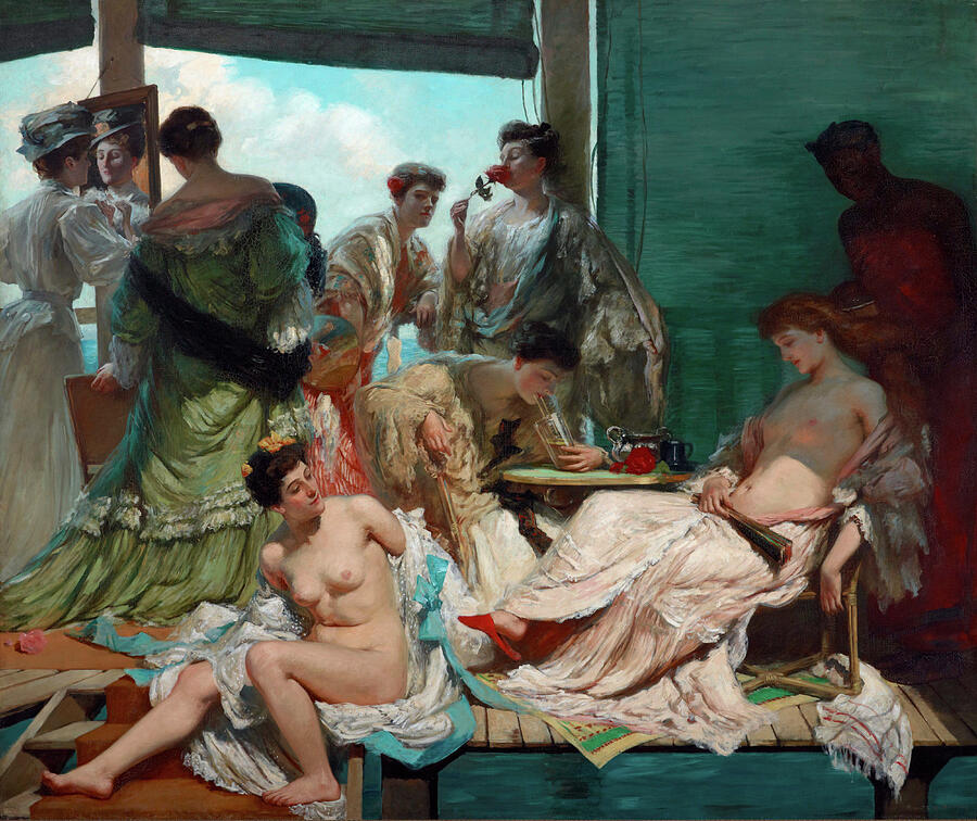 Summer Time, from circa 1907 Painting by Rupert Bunny