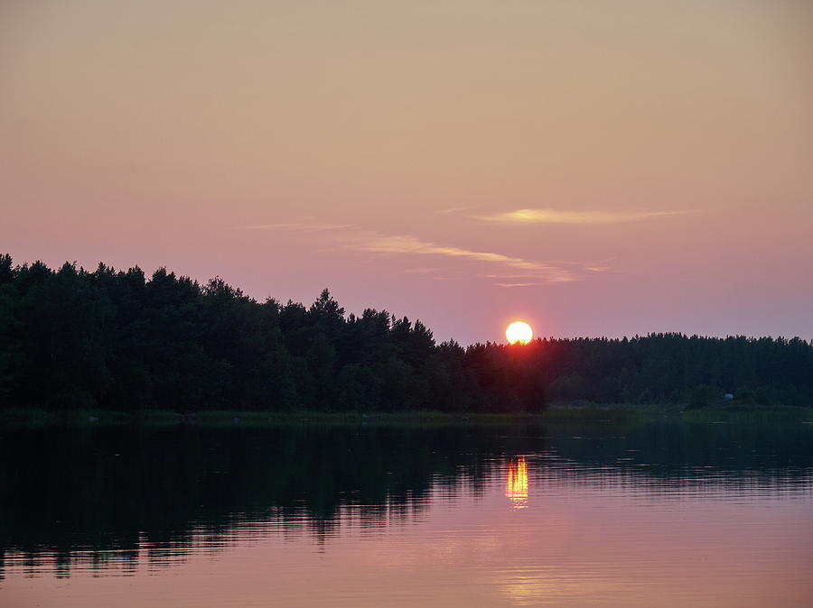 Summernight Seaside sunset #1 Photograph by Jouko Lehto