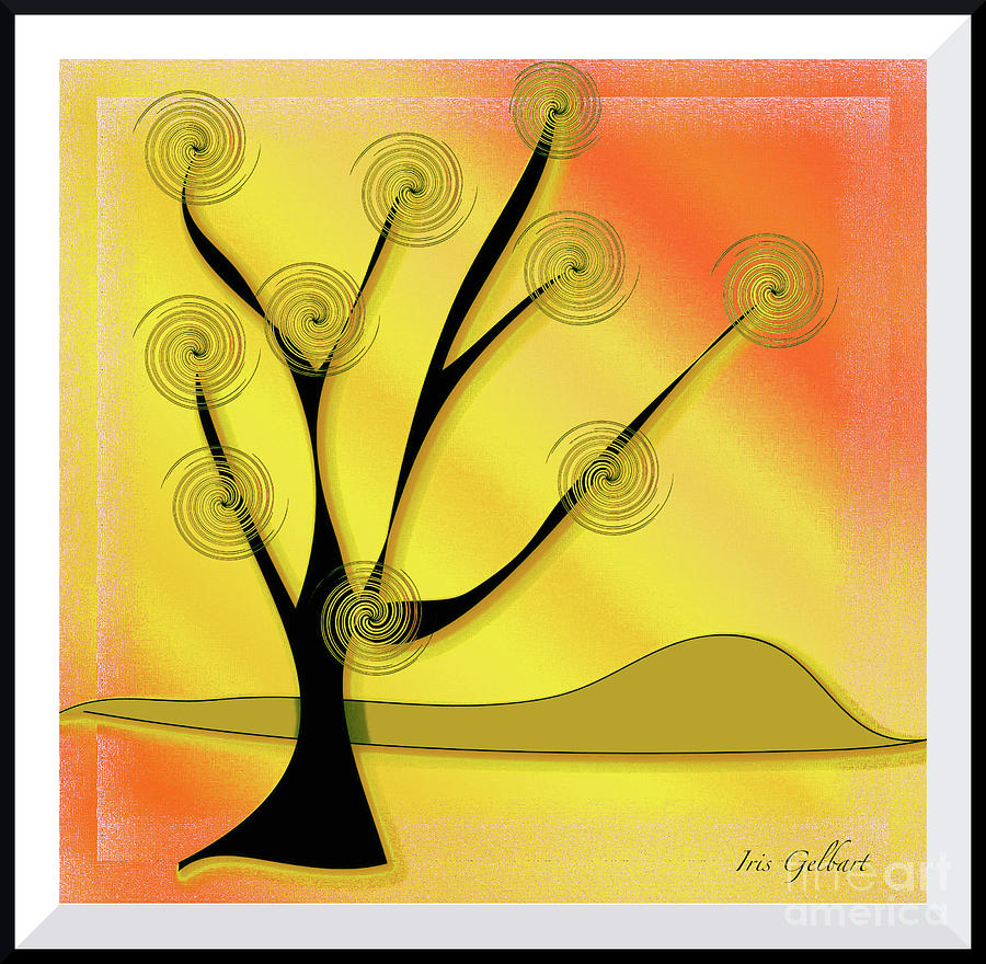 Summers tree #2 Digital Art by Iris Gelbart