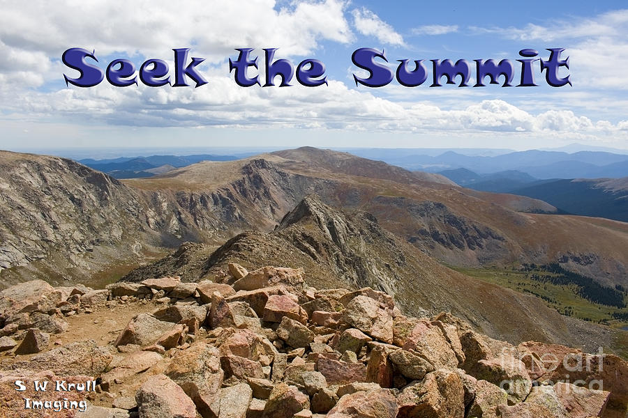 Summit of Mount Bierstadt in the Arapahoe National Forest #1 Photograph by Steven Krull