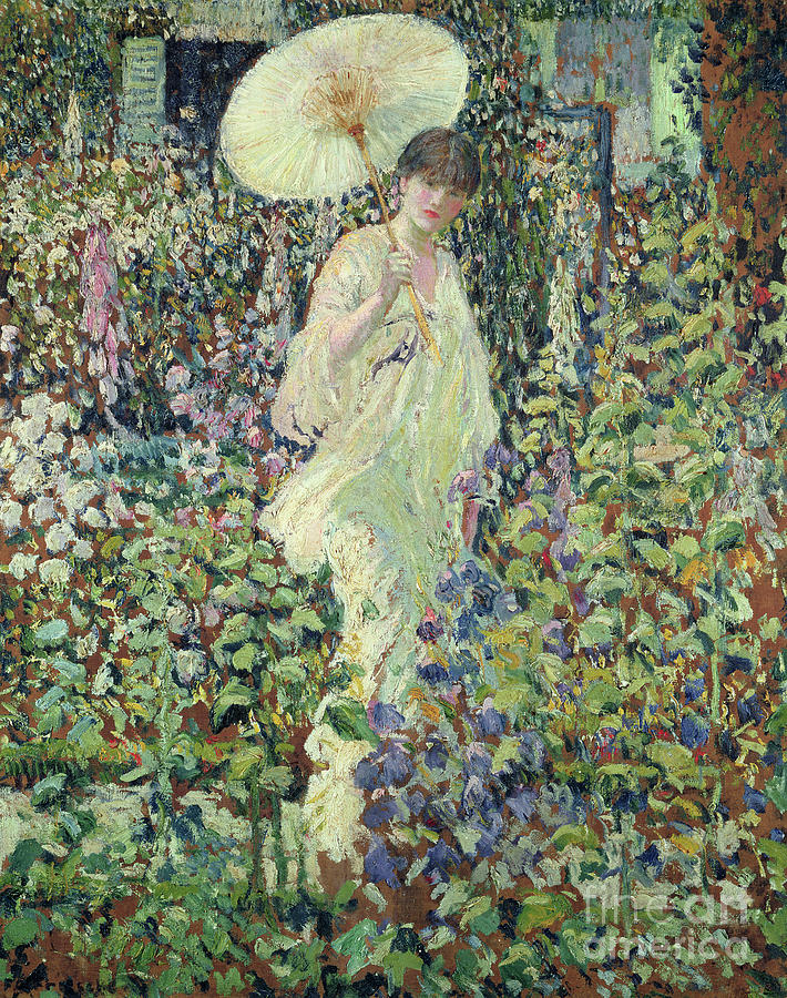 Sun and Wind Painting by Frederick Carl Frieseke - Fine Art America