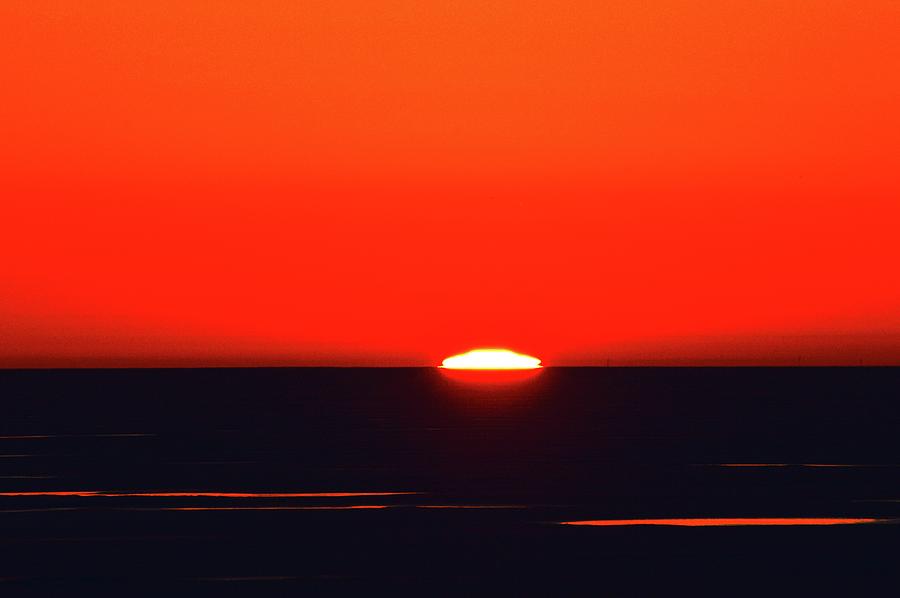 Sun At The Horizon  #1 Digital Art by Lyle Crump