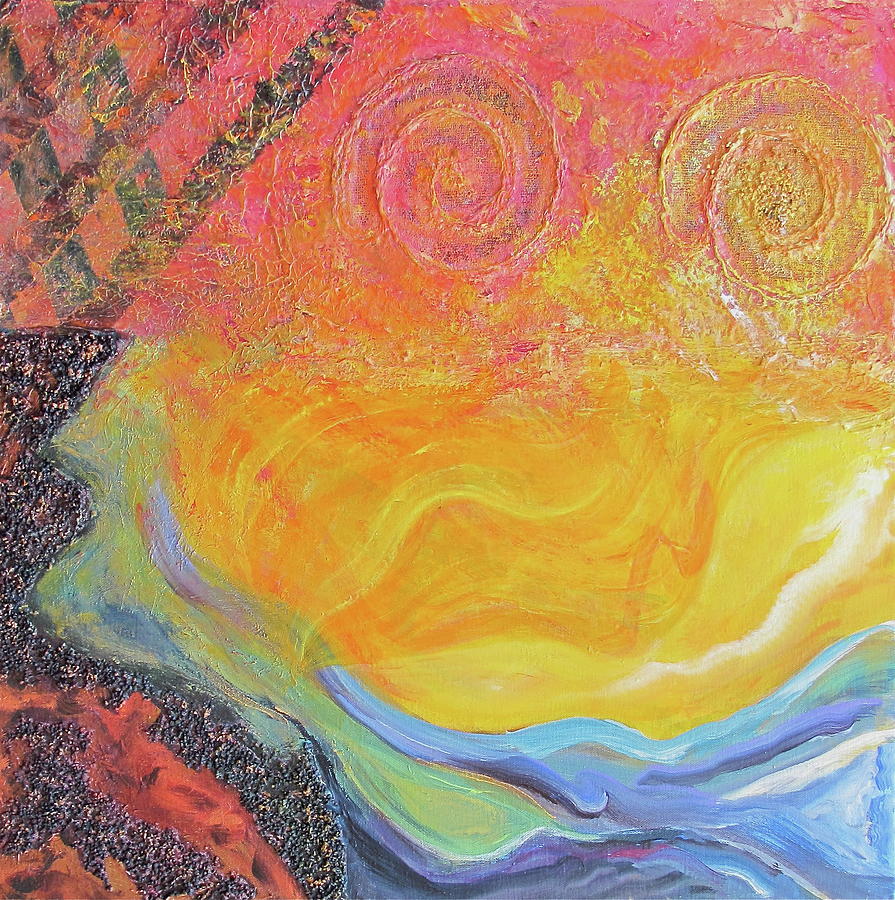 Sun, Fire Water Painting by Joe Bourne