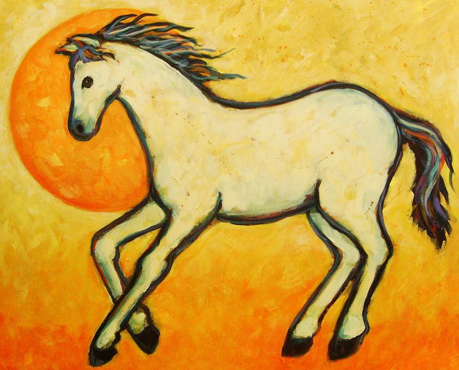 Sun Horse #1 Painting by Carol Suzanne Niebuhr
