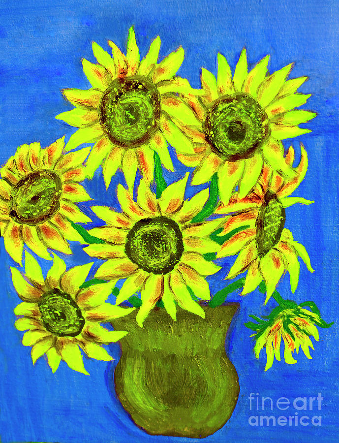 Sunflowers #2 Painting by Irina Afonskaya
