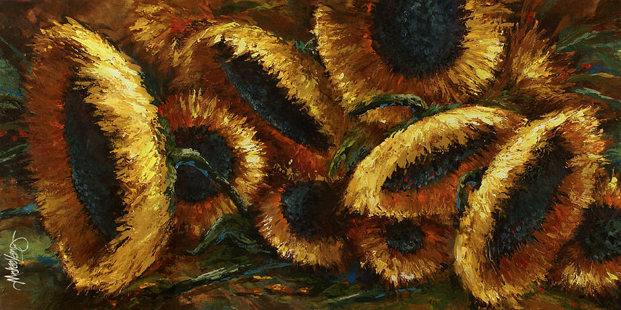 Sunflowers #1 Painting by Michael Lang
