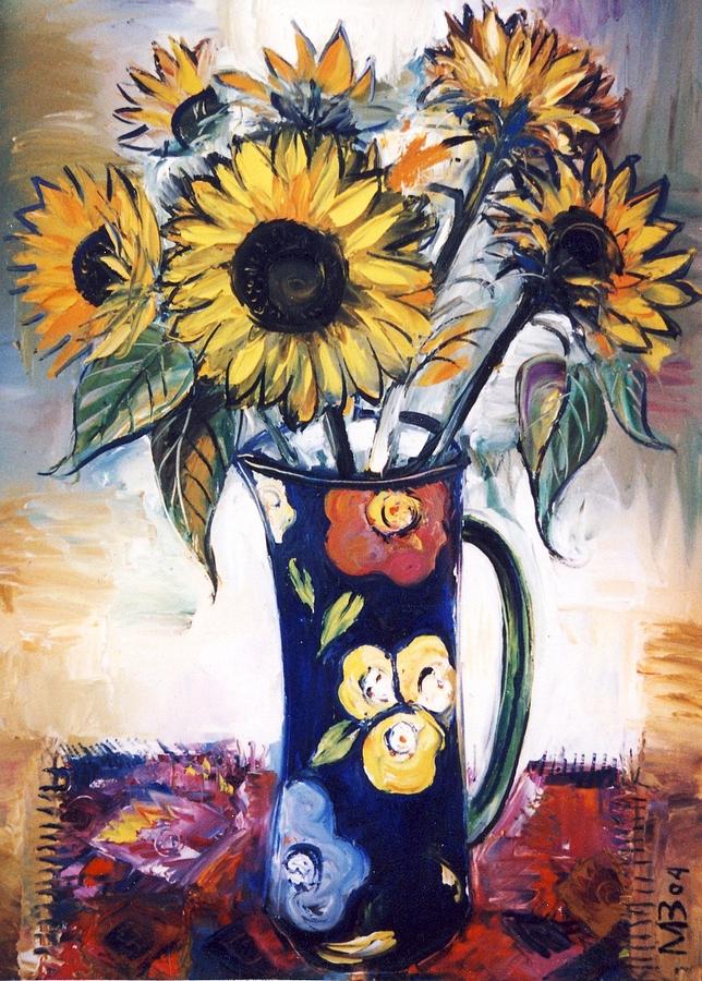 Sunflowers #1 Painting by Mikhail Zarovny