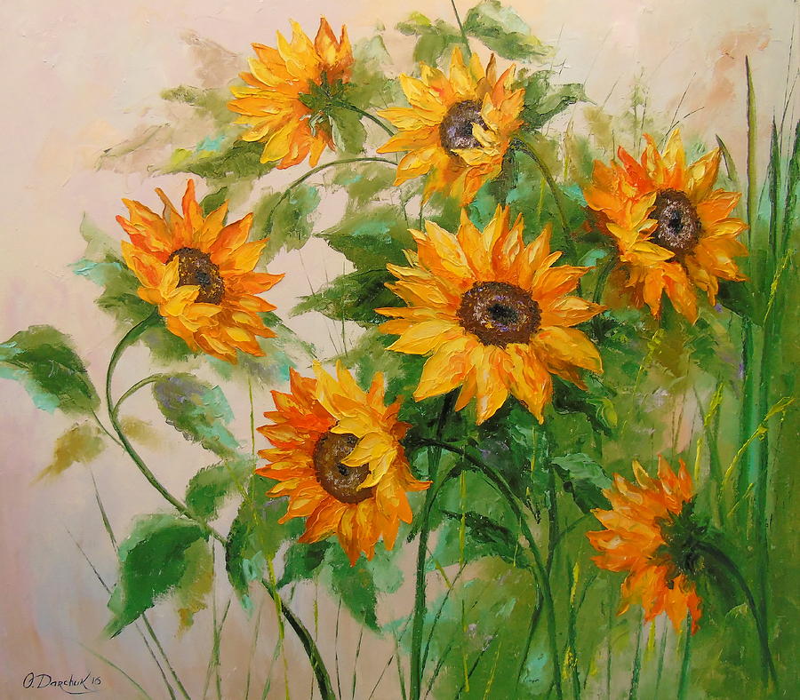 Sunflowers Painting by Olha Darchuk - Fine Art America