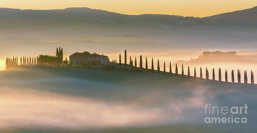 Sunrise at Agriturismo Poggio Covili #1 Photograph by Henk Meijer Photography