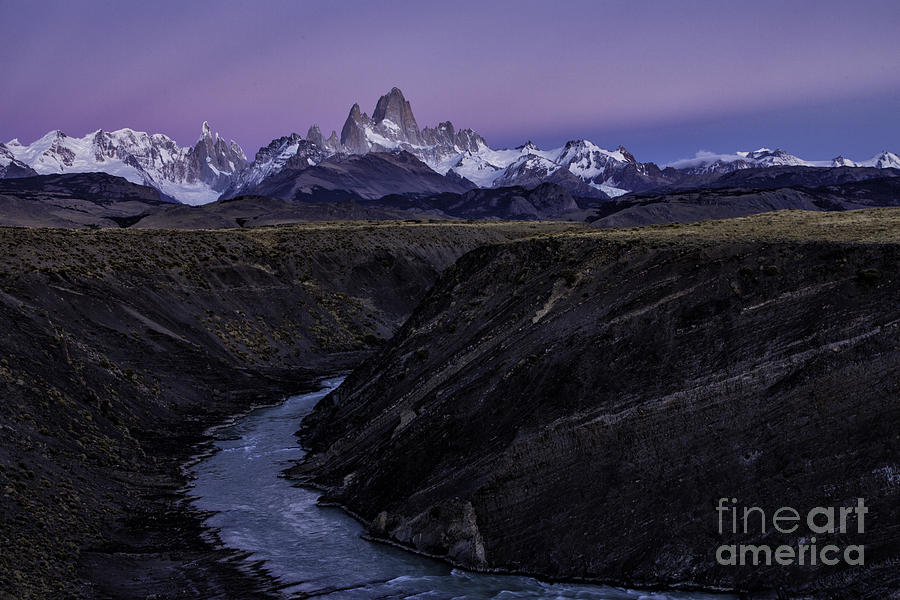 Sunrise At Fitz Roy Patagonia #1 Photograph by Timothy Hacker