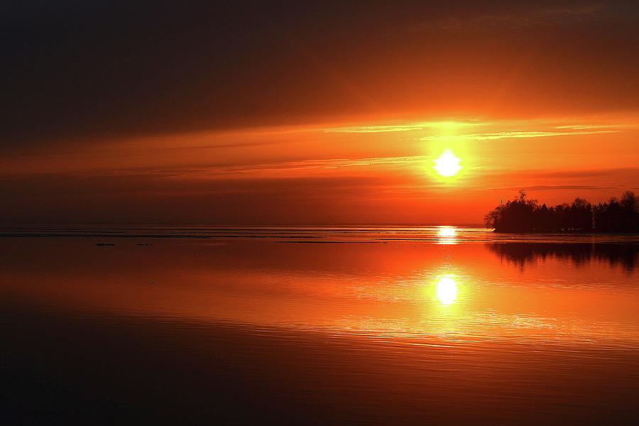 Sunrise At Lake Simcoe Two  #1 Digital Art by Lyle Crump