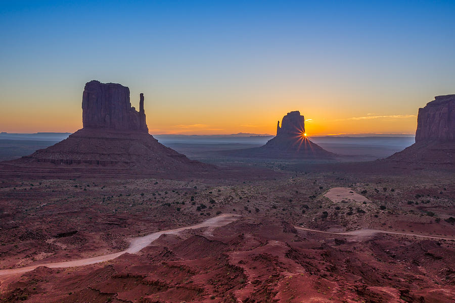 Sunrise at Monument valley #1 Photograph by Philip Cho