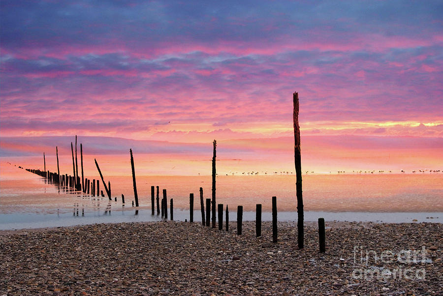 Sunrise at Woodstown beach #1 Photograph by Joe Cashin